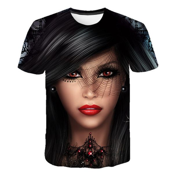 

music girl printed breathable short sleev 3d print shirts graphic harajuku hippie men clothing