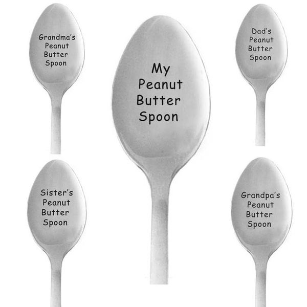 

10pc my peanut butter spoon laser engraved spoon birthday gift for him anniversary gift for boyfriend stocking stuffers kids christmas gifts
