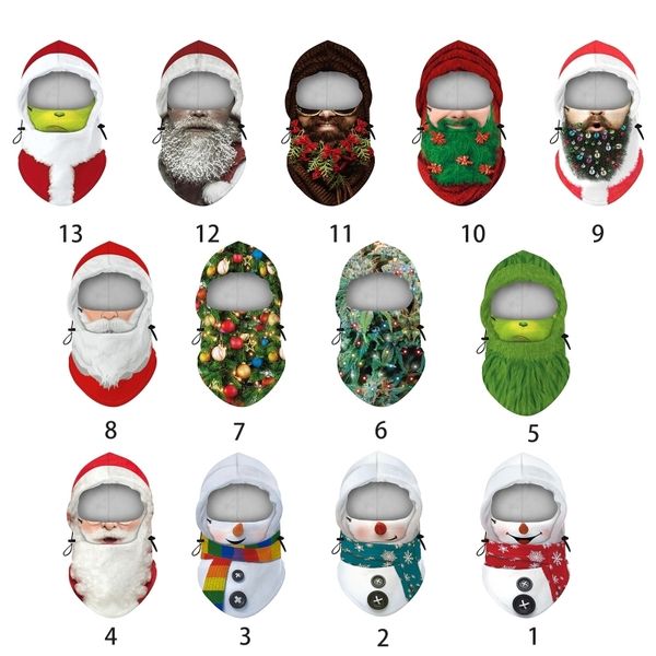 

santa windproof balaclava cartoon mask winter christmas hooded hat neck warmer