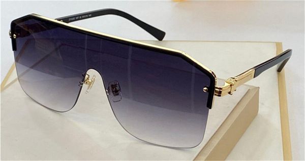 

new fashion design sunglasses z1122 square half frame one-piece lens simple popular style outdoor uv400 glasses glasses, White;black