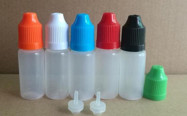 Envio rápido estilo macio agulha garrafa 5/10/15/20/30/50 ml Garrafas de gotas de plástico Caps à prova de criança LDPE E CIG JLLVMN Garden_Light