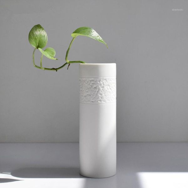 

white ceramic vase floral ornaments for home decor crafts porcelain flowers vases figurines room decorations wedding decoration1