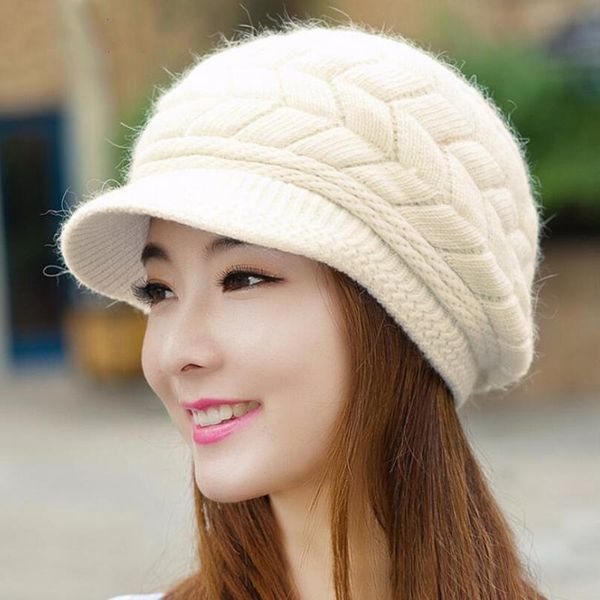 

winter hat for women beanies skullies knitted hat women winter hats bonnet solid color beanie cap, Blue;gray