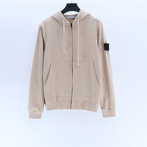 

20fw mens trendy hoodies autumn new mens jackets casual active boys zipper hooded clothes hiphop streetwear womens sweatshirts, Black