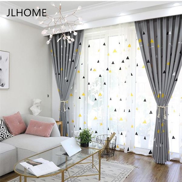 

new embroidered curtains for living room pastoral triangle curtains children's room fashion cotton and linen