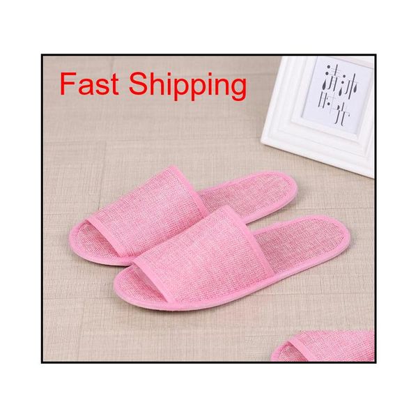 

8styles disposable slippers l spa home guest shoes anti-slip cotton linen slippers comfortable breathable soft o jllxvc bdebag