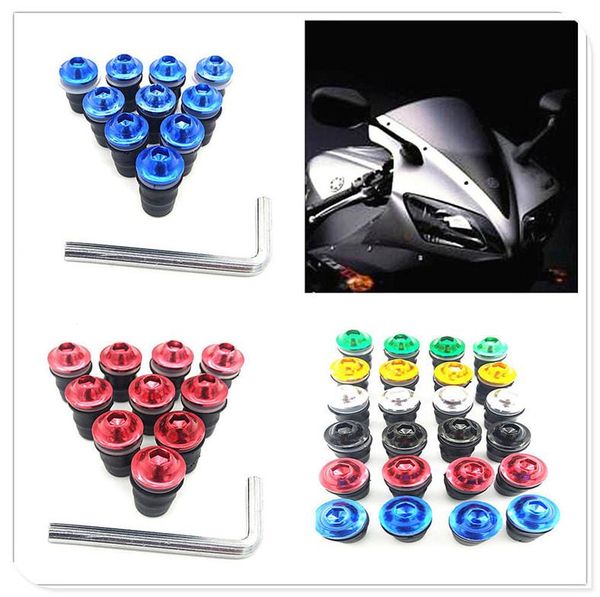 

motorcycle exhaust system kit motorbike windscreen windshield bolt screws for zx7r zx7rr zx9 zzr1200 er-5 gpz500s ex500r ninja