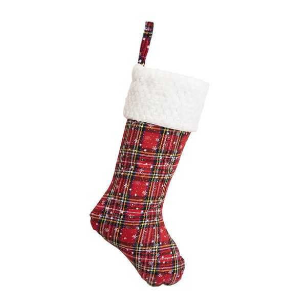 

decor christmas mini cuff stocking plaid stocking with plush gift bag sep 16th