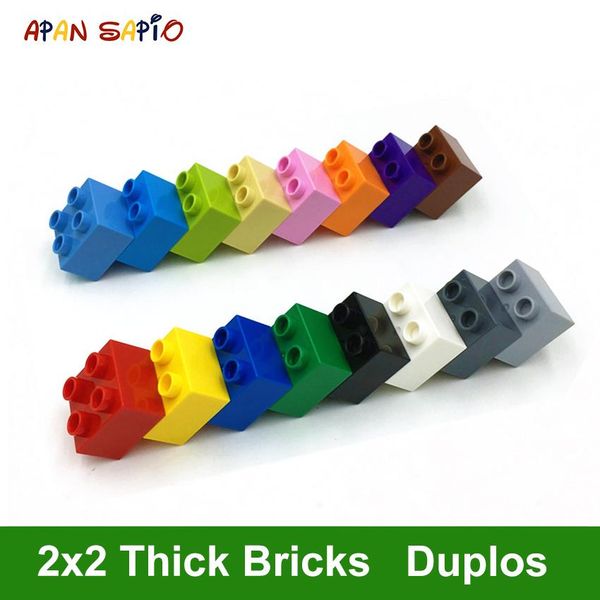 

большой размер diy building blocks толстые цифры кирпичи 2x2dot 14pcs обучающие творческие игрушки для детей совместимость с brands bbyzqc h