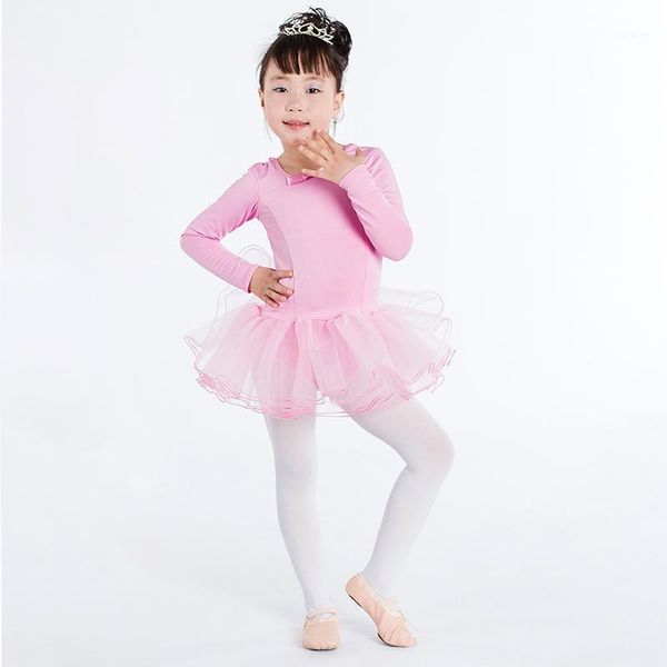 

children leotard girls gymnastics leotard ballet dress girl competition practice skirt polyester ballet skirt children costume1, Black;red
