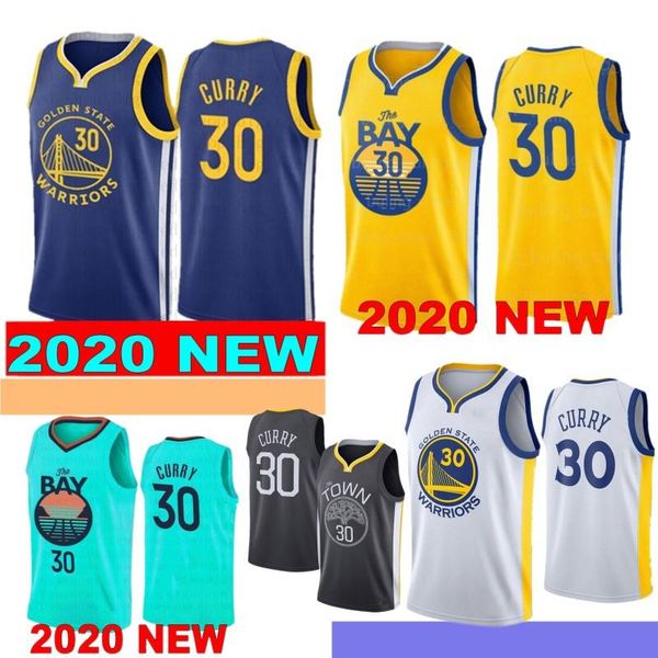 

2020 новый стивен 30 curry goldenstate воины 13 klay 11 thompson баскетбол качество рубашки, Black;red