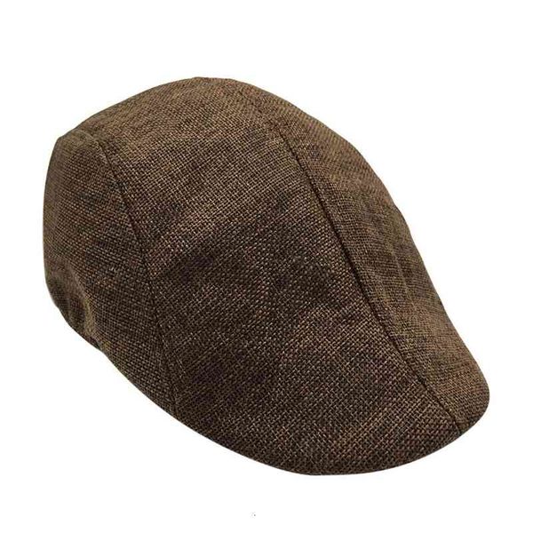 

men summer visor hat sunhat mesh running sport casual breathable beret flat cap wool newsboy cap herringbone retro hat, Blue;gray