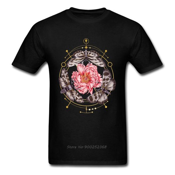 

vintage moths & flowers men cotton fabric summer fashion clothes skull moth harajuku hoodie designers t shirts sweatshirt