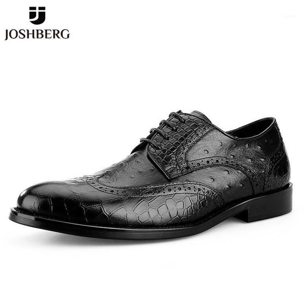 

joshberg new men's leather shoes handmade comfortable shoes men's classic fashion trampki promotion1, Black