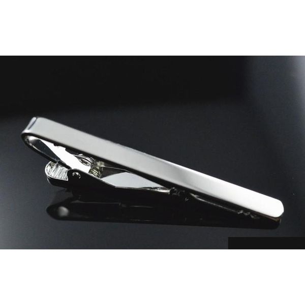 

shipping tie clip nickel- lead-safe 54x6mm for jewelry making tjefd, Silver