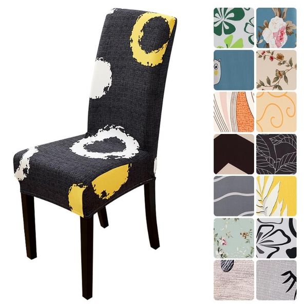 

chair covers dining cover stretch protector seat slipcover elastic washable high back slipcovers for home banquet 1/2/4/6pcs