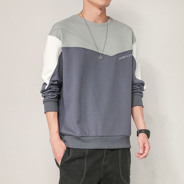 

solid color sweatshirt men's hoodies spring autumn casual streetwear clothes kg-68, Black