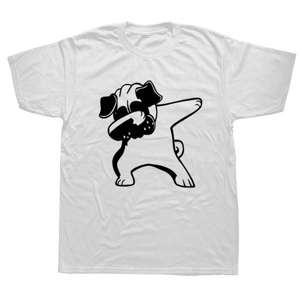 

new summer dabbing pug animal funny birthday t shirts men short sleeve t-shirt man clothing sport hooded sweatshirt hoodie