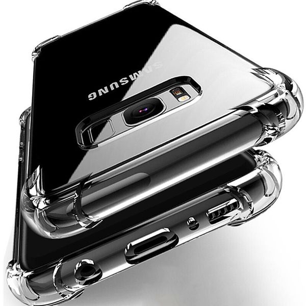 

transparent shockproof acryli for samsung galaxyplus lite s10e s20 s8 s9 plus silicone phone cases on for samsung note 10 9 8 back cover