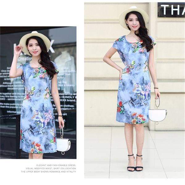 

2021 new size big women's dresses boho beach dress elegant flower gowns polka dot 6xl fashion femme robe kj070 tyko, Black;gray