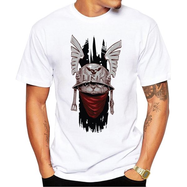 

2018 new arrivals lirik printed men t-shirt short sleeve punk t shirt casual vintage cat tee shirts sport hooded sweatshirt hoodie