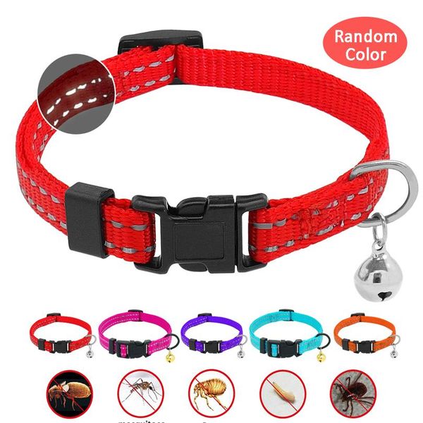 

reflective nylon dog anti flea tick collar effective against mosquitoe lice mite collars neck strap long protection from sqchpr