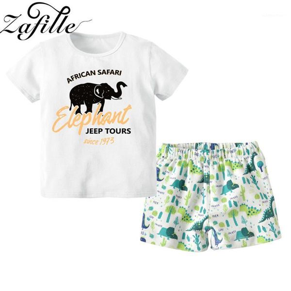 

zafille 2020 2pcs toddler baby boy clothes summer short sleeve t shirt+shorts baby outfits boys set kids clothing for boys suits1, White