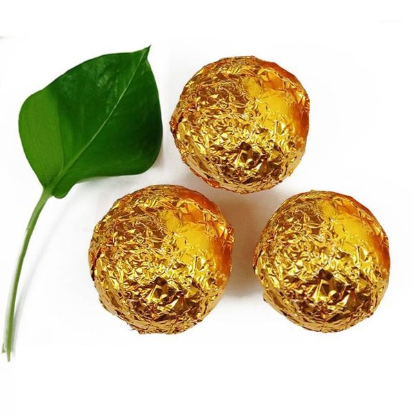 

gift wrap 2packs golden tin foil wrapping paper chocolate candy sesame pills glossy fine plaid aluminum paper1