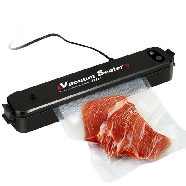 

food vacuum sealer packaging machine 110v 220v film sealer vacuum packer saver storage rolls 15pcs bags vacuum food sealer