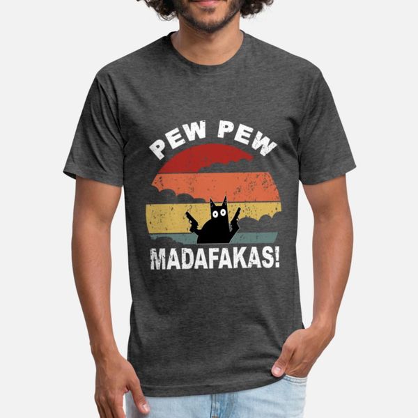 

pew pew madafakas cat retro birthday gift graphic designers t shirt hip hop print o-neck tracksuit hoodie sweatshirt