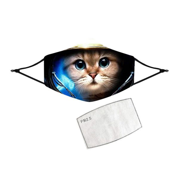 

windproof cotton mouth mask pet cat printing breathable multi purpose dustproof face cover reusable face mask 1pcs wmtysi yyysports