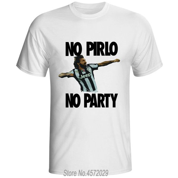 

andrea pirlo t shirts men short sleeve no pirlo no party printed men's t-shirt euro size sport hooded sweatshirt hoodie