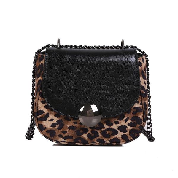 

мини кожа crossbody сумки для женщин 2020 leopard цепи плеча сумку lady travel кошельки и сумки cross body bag