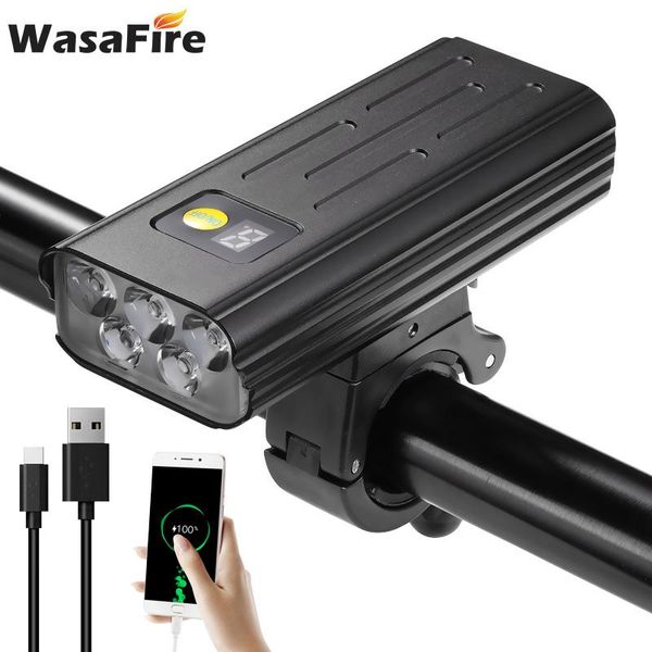 

led bike light 1600lm super bright bike front light 5200mah usb rechargeable mtb head lamp cycling headlight bag luz bicicleta
