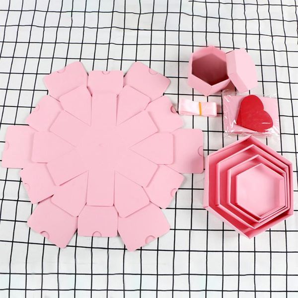 

gift wrap surprise party love explosion box birthday scrapbook diy christmas box1
