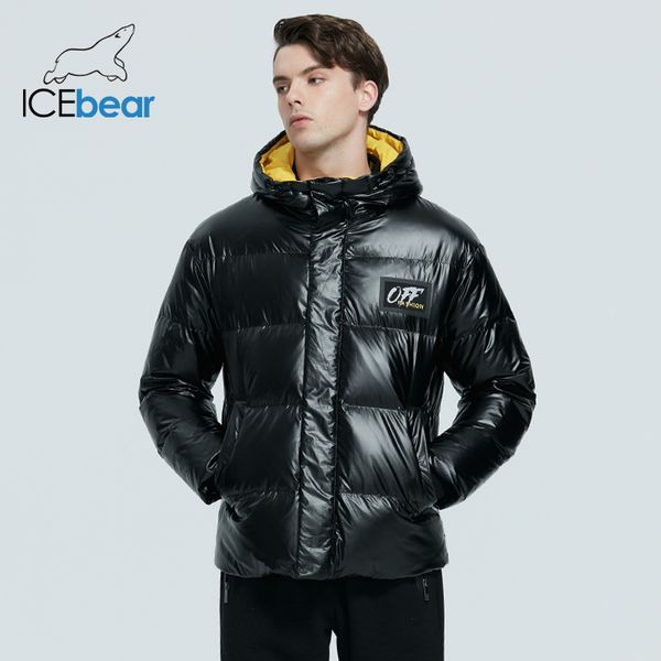 

icebear new winter men's down jacket high-quality fashionable cotton coat brand men's clothing mwy20953d 201204, Black