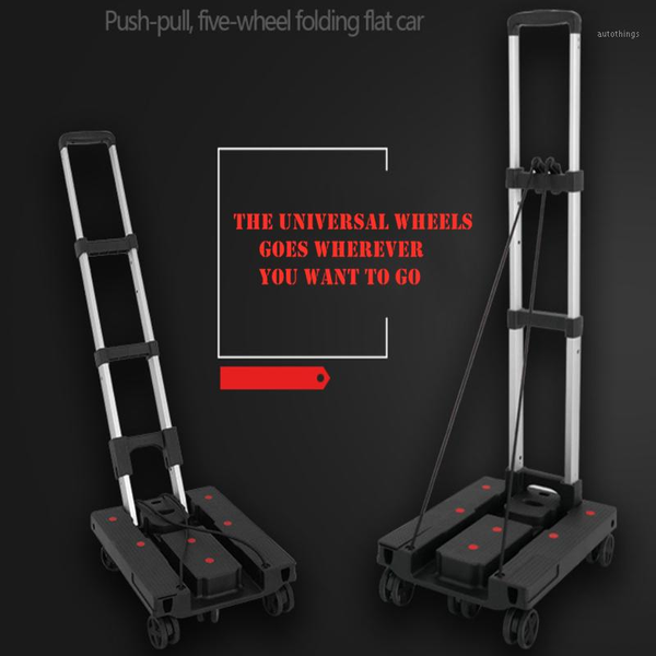

auto accessories,multifunction aluminium alloy trolley cart, wheelbarrow,folding luggage five wheels carts, universal wheels1