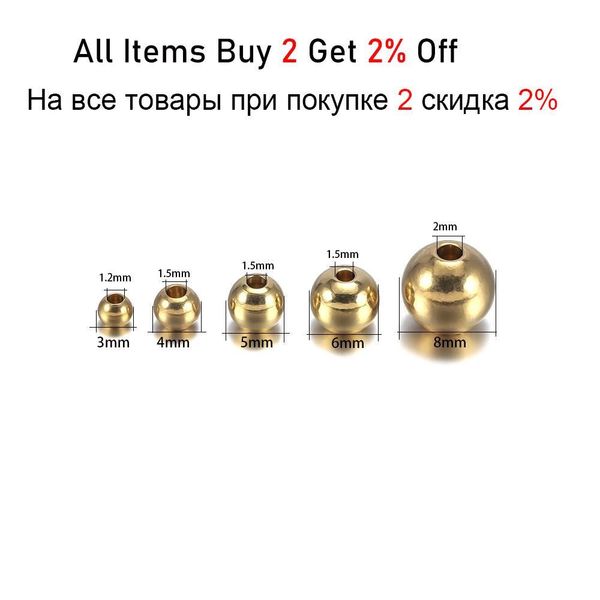 

15 100pcs original brass round ball space beads 3 4 5 6 8mm bracelets loose charm bead for diy necklaces jewelry making beads h bbymhy, Silver