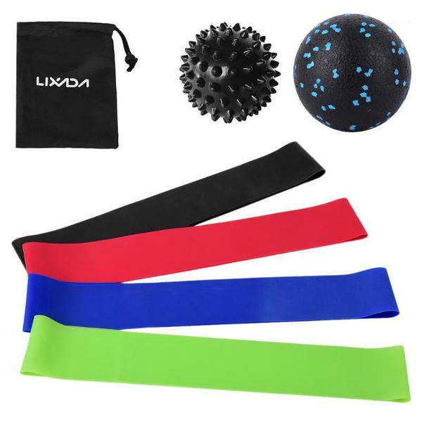 

resistance bands lixada exercise loop band with fascial ball spiky elastic booty massage set for yoga home gym training1