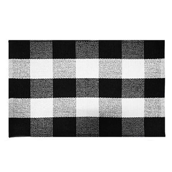 

carpets cotton plaid rugs, check rug,23.6inch x35.4inch,checkered outdoor rug,outdoor doormat for kitchen/bathroom/