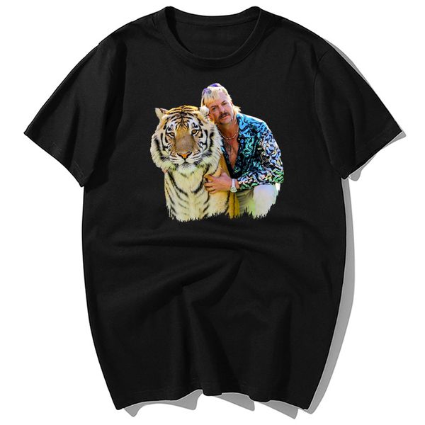 

fashion joe exotic the tiger king summer casual short sleeve tees harajuku streetwear clothing sport hooded sweatshirt hoodie men t shirt