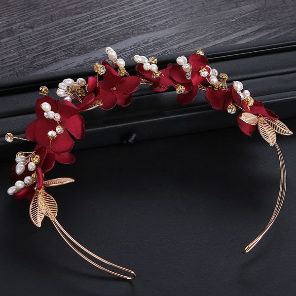 

bride headdress chinese show he fu red hoop crown toast hair dress wedding ornament, Silver