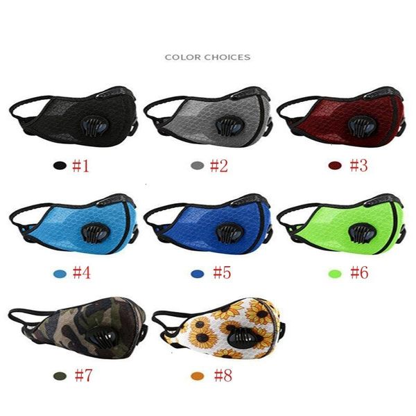 

cycling outdoor value mesh face with breath smog protection men and women adjustable respirator mask iia429