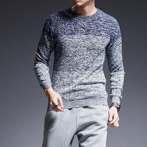 

2021 new fashion brand sweaters man pullovers o-neck slim fit jumpers knitred warm thick winter korean style casual mens clothes, White;black