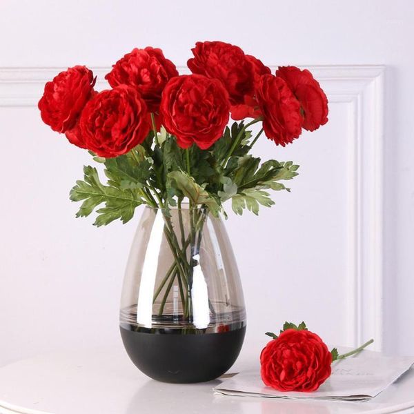 

artificial peony simulation bouquet flowers for wedding party office home decoration1