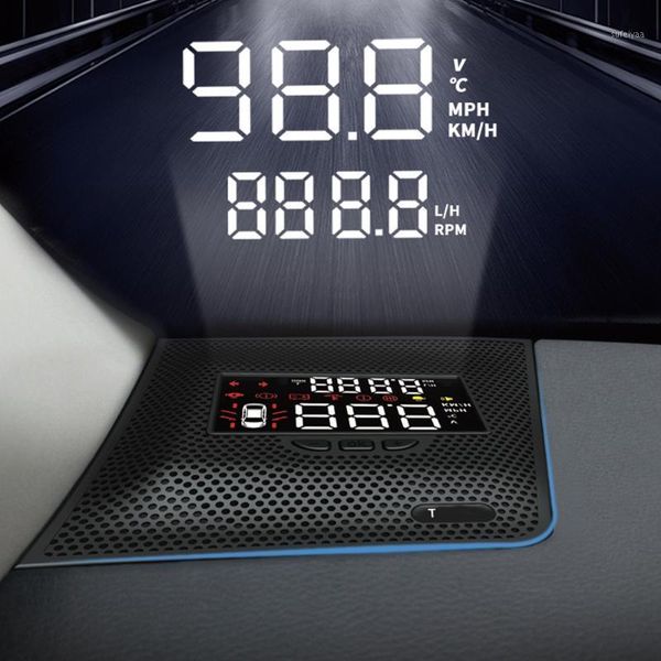 

hud car head up display windshield glass projector security alarm overspeed rpm voltage for terra d23 2020 20201