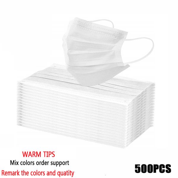

face in stock disposable new masks thick arrival 3-layer masks with earloops for salon home use comfortable dust-proof mask ing