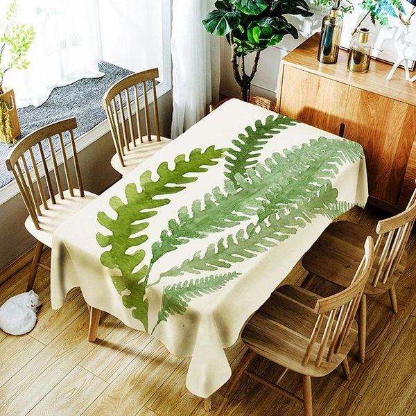 

3d скатерть цифровой печати тропический листья цветочным узором полиэстер водонепроницаемый скатерть для свадьбы таблица обложка jlldra