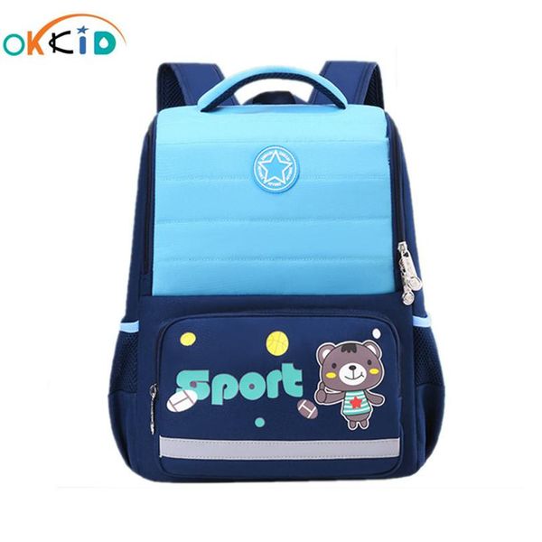 

okkid kids school backpack for boy waterproof book bag pack student cute backpack child gift girls school bags reflective strip bbybjl