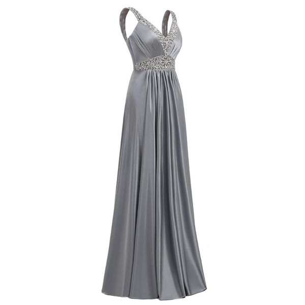 

women sleeveless a-line elegant wedding party formal gowns long evening dress 2020 lj201224, Black